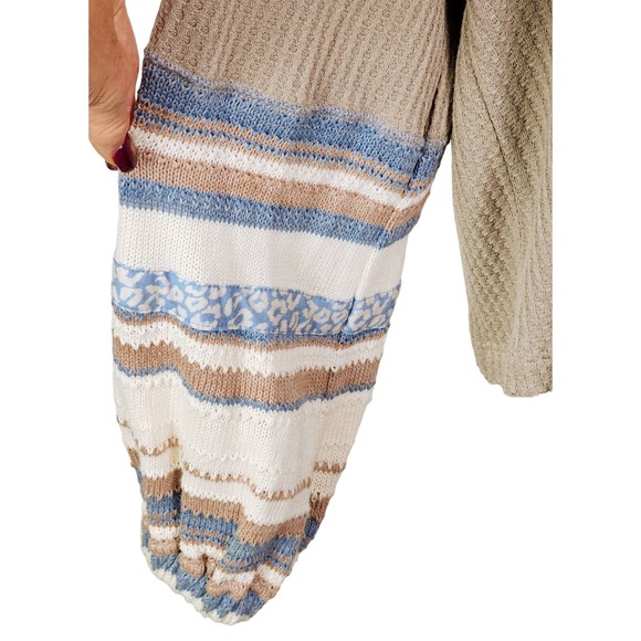 Free People Copenhagen Thermal Top Size Medium Double V- Neck OB995549 - Picture 5 of 10